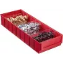 Aufbewahrungsbox allit 456571 — Kunststoff-Organizer 185×500×81 mm, rot