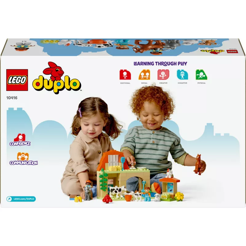 Bauspielzeug LEGO DUPLO Bauernhof Tierpflege Set 10416 — 74 Teile, 2 Minifiguren, Alter 2+