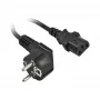 Netzkabel 220V Schutzkontakt CEE7(Stecker)->Kaltgeräte IEC-C13(Buchse), 0.5m, Black, Synergy 21 (S215389)