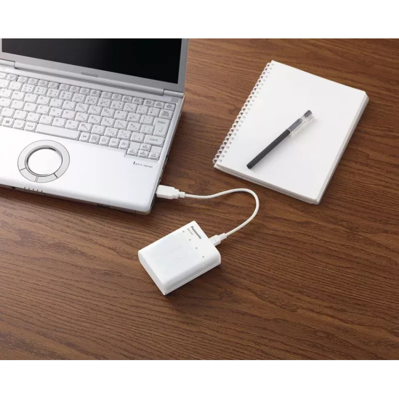USB-Ladegerät PANASONIC Eneloop Smartplus BQ-CC87 + 4x AA 2000 mAh (K-KJ87MCD40USB)
