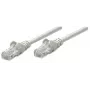 Intellinet Netzwerk-Patchkabel, Cat5e, 5 m, Grau, CCA, U/UTP, PVC, RJ45, vergoldete Kontakte, snagless, Knickschutz, lebenslange Garantie