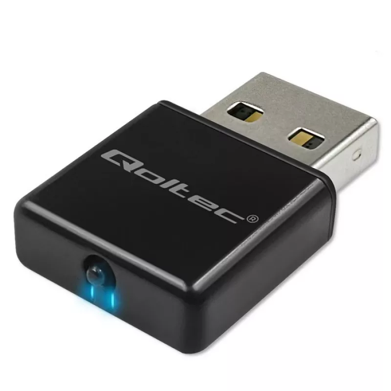 Wi‑Fi-USB-Adapter QOLTEC NANO 56986 — Mini-N, USB 2.0, 802.11n