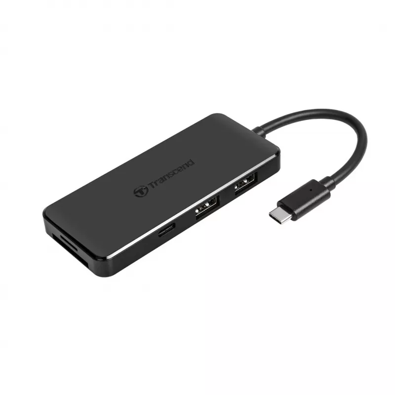 Transcend HUB5C USB 3.2 Gen 2 (3.1 Gen 2) Type-C Schwarz