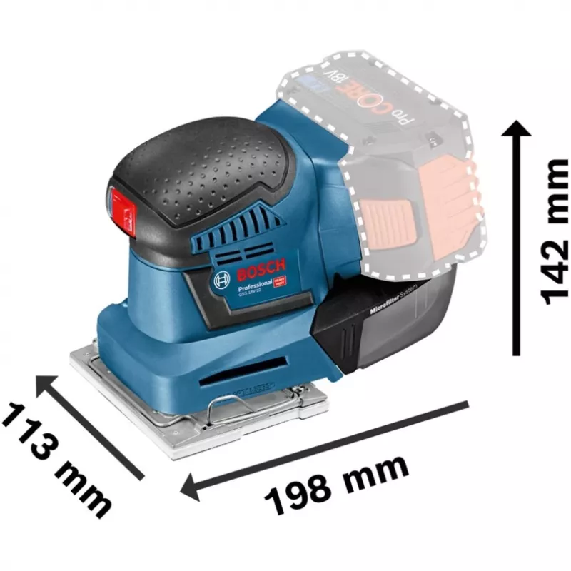 Bosch GSS 18V-10 Professional Akku-Exzenterschleifer