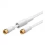 Wentronic 67296 Koaxialkabel Weiß