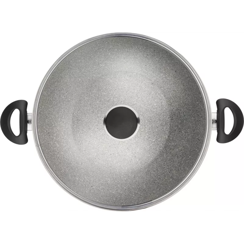 Wok-Pfanne Ballarini Ferrara FERR8KD.36D 36 cm, Granitbeschichtung, zwei Griffe und Deckel