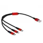 Delock 3-in-1-Ladekabel - 30 cm