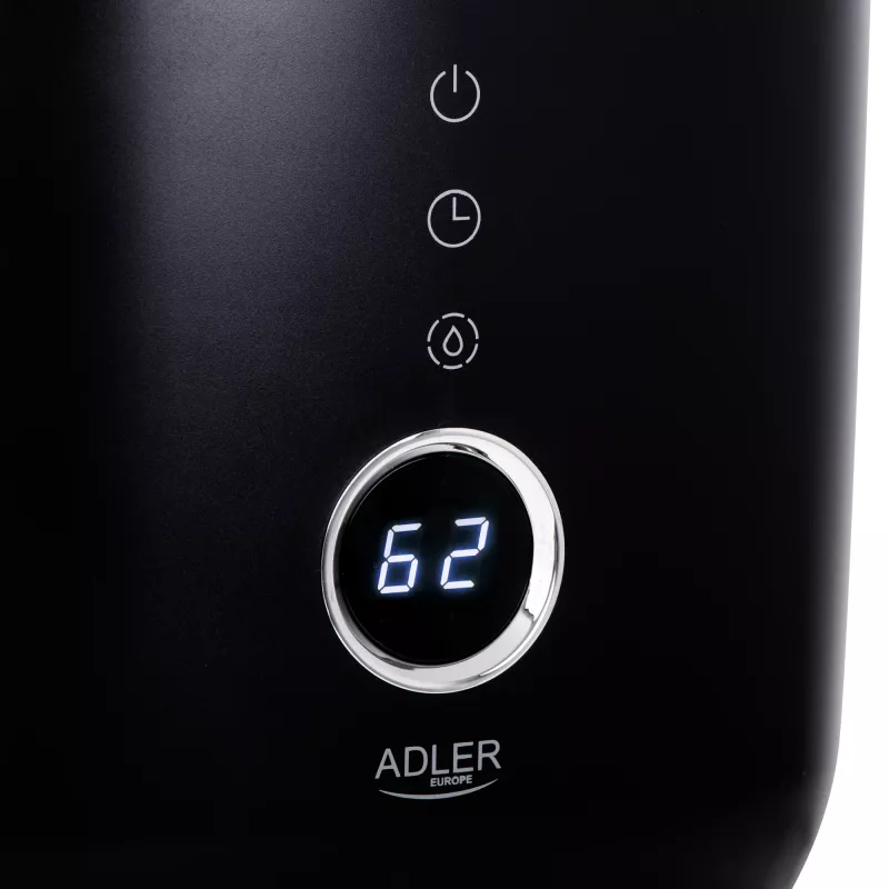 Adler | AD 7972 | Luftbefeuchter | 23 W | Wassertankkapazität 4 L | Geeignet für Räume bis 35 m² | Ultraschall | Befeuchtungsleistung 150-300 ml/h | Schwarz