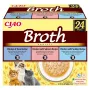 INABA Ciao Brühe mit Huhn, Lachs, Thunfisch und Jakobsmuschel – Katzenleckerli – 24x40g