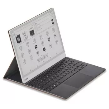 Tastatur-Case für Onyx Boox Note Max und Tab X C — braune Schutzfolie mit integrierter Tastatur