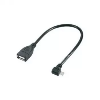 USB-Kabel Renkforce Micro-USB Typ B abgewinkelt – USB 2.0 OTG, 5V 0,5A