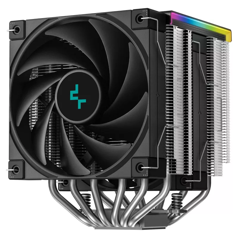 CPU-Luftkühler DeepCool AK620 Digital SE, Dual-Tower, 6x Ø6mm Heatpipes, 2x 120mm PWM-Lüfter, RGB, Höhe 161 mm