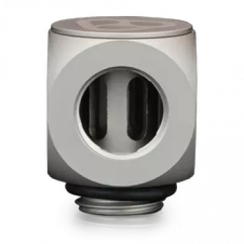 Thermal Grizzly DeltaMate Rotary 90° – Wasserkühlungsanschluss, Nickel matt, 1 Stk. (TG-DM-FIT-0203)