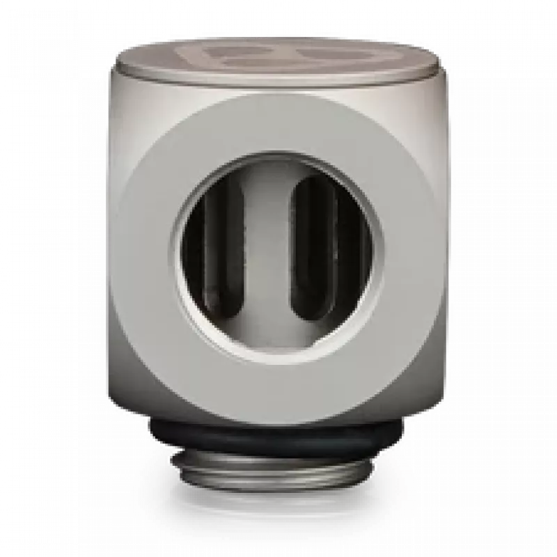 Thermal Grizzly DeltaMate Rotary 90° – Wasserkühlungsanschluss, Nickel matt, 1 Stk. (TG-DM-FIT-0203)