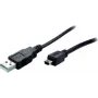 USB-Kabel ShiverPeaks BS77163 3m USB 2.0 A auf Mini-B Schwarz