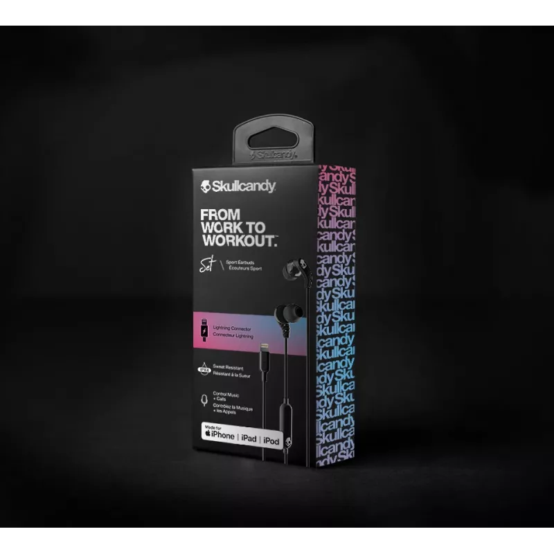 Skullcandy | Sport Earbuds | Set | In-ear | Mikrofon | Geräuschunterdrückung | Schwarz