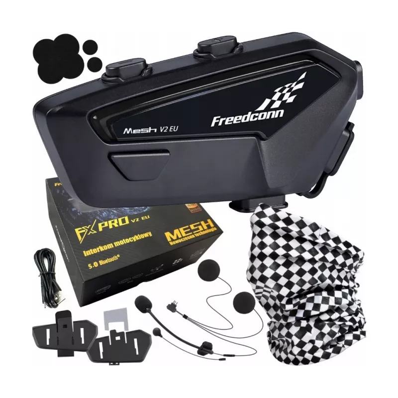 FreedConn FX Pro V2 EU MESH Motorrad-Intercom