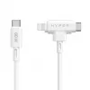 HYPER HyperJuice USB-Kabel USB 2.0 1,5 m USB-C USB-C/Lightning Weiß