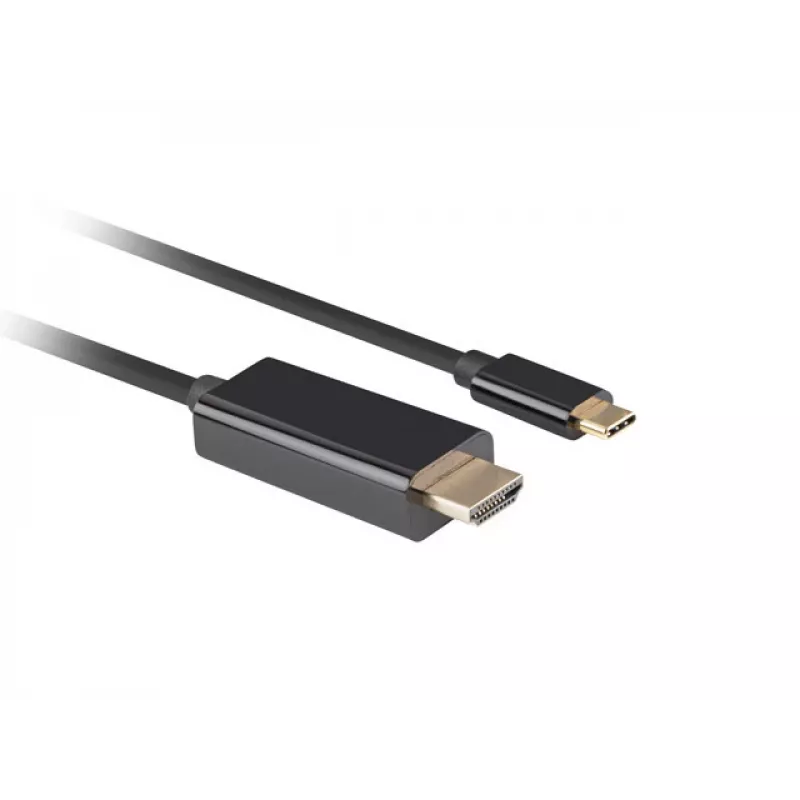 Video-Adapterkabel LANBERG CA-CMHD-10CU-0030-BK, USB Typ-C auf HDMI 2.0, 3 m, 18 Gbit/s, 4K