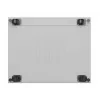 Rack-Schrank LANBERG FF01-8047-12SL 47U 800x1000 mm grau mit vorderen und hinteren Glastüren und Platz für LCD-Panel