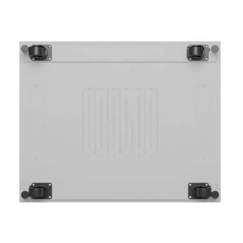 Rack-Schrank LANBERG FF01-8047-12SL 47U 800x1000 mm grau mit vorderen und hinteren Glastüren und Platz für LCD-Panel