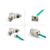 DeLOCK Keystone-Modul 88120 Flach RJ-45 Grau 10 Stück