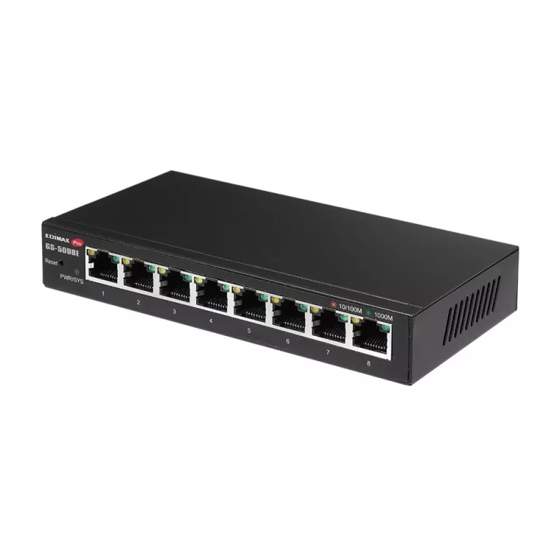 Edimax GS-5008E Netzwerk-Switch Managed Gigabit Ethernet (10/100/1000) Schwarz