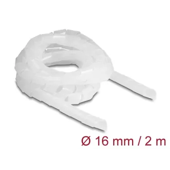 DeLOCK Spiralschlauch flexibel 2 m x 16 mm transparent Polyethylen
