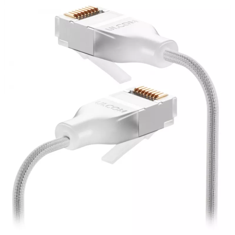 Netzwerkkabel Ubiquiti UACC-Cable-Patch-EL-C6A-12M-W RJ-45 Cat6a 12m Transparent Weiß