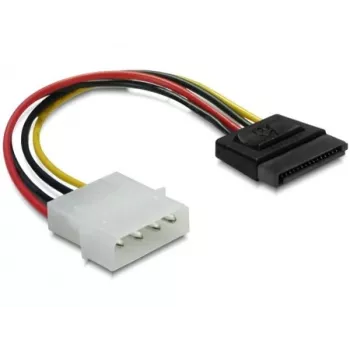 Stromkabel SATA HDD DeLOCK B40160100 4-Pin Stecker gerade 0,12 m