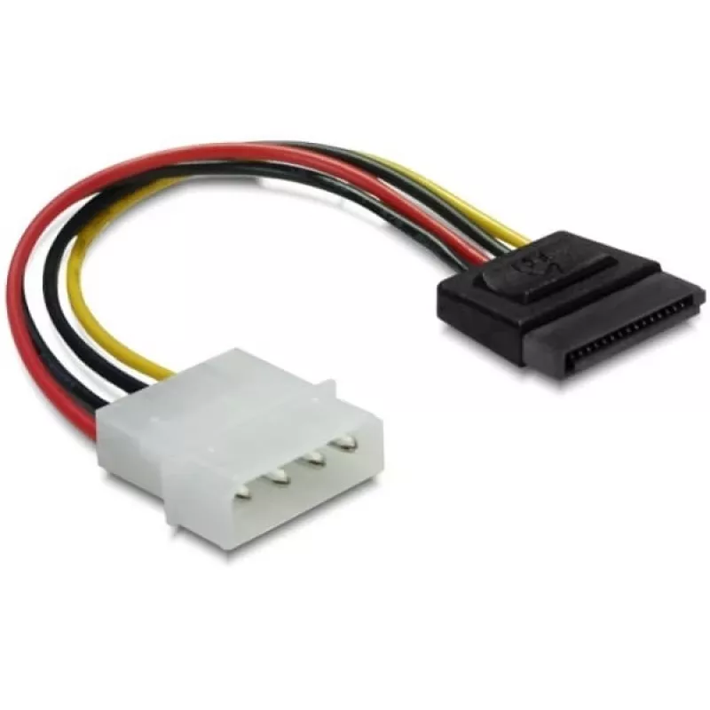 Stromkabel SATA HDD DeLOCK B40160100 4-Pin Stecker gerade 0,12 m