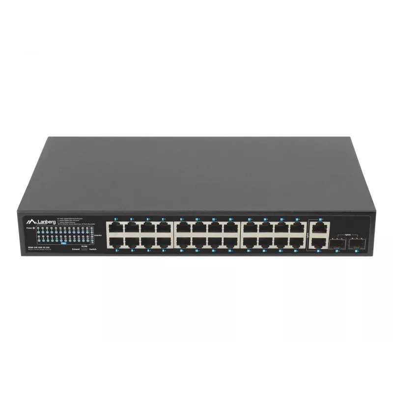 Unmanaged Switch Lanberg RSGE-24P-2GE-2S-250 24 Ports Rack-Montage