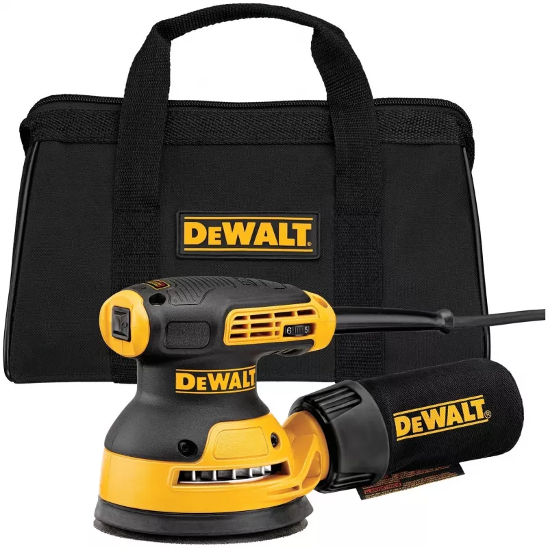 Exzenterschleifer DeWalt DWE6423-QS, 280 W, 8.000–12.000 OPM, 2,6 mm Schleifhub, 1,28 kg
