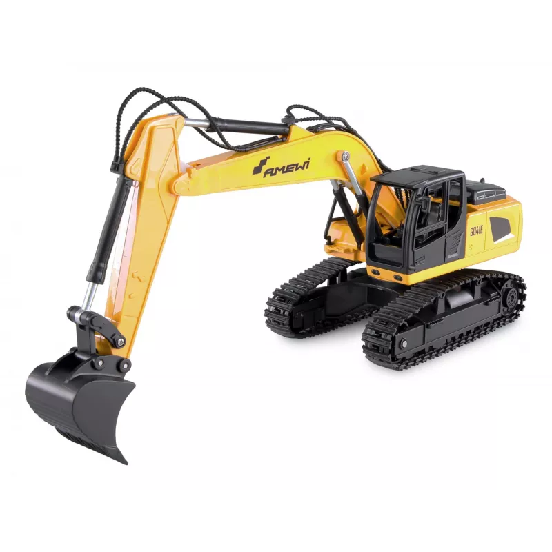 Amewi 2-in-1 Tieflader- und Bagger-Set G836E/G041E 1:24 RTR