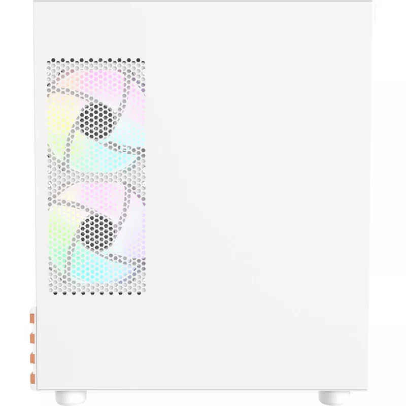 PC Micro Tower Gehäuse THERMALTAKE View 170 WS ARGB Snow — Micro ATX, weiß, 2x120mm Seite, 1x120mm Rückseite, Netzteil unten, unterstützt 2,5 Zoll/3,5 Zoll