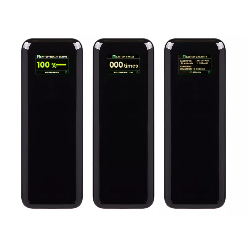 Powerbank BLOW AIR99.9 27000mAh PD 140W LCD — 2× USB‑C, 1× USB‑A, 27000 mAh, 140 W gesamt