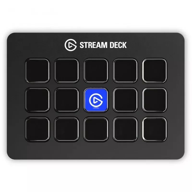 Elgato Stream Deck MK.2 – Anpassbares 15-Tasten-USB-Aufgabensteuerfeld mit klassischen Tasten, Schwarz