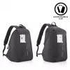Freizeitrucksack XDDESIGN Bobby Soft mit 15,6-Zoll-Notebookfach, 16 l, PET, schwarz