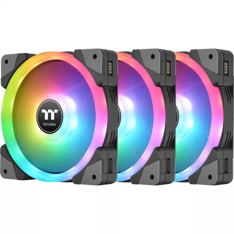 Thermaltake SWAFAN EX12 ARGB 120mm Reverse Blade 3er-Pack - Schwarz