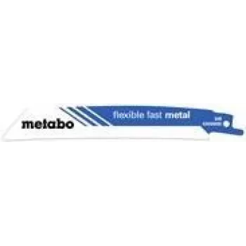 Metabo FLEXIBLE FAST METAL Säbelsägeblatt für Metall, Rohre, Blech, Profile 5 Stück Länge 1