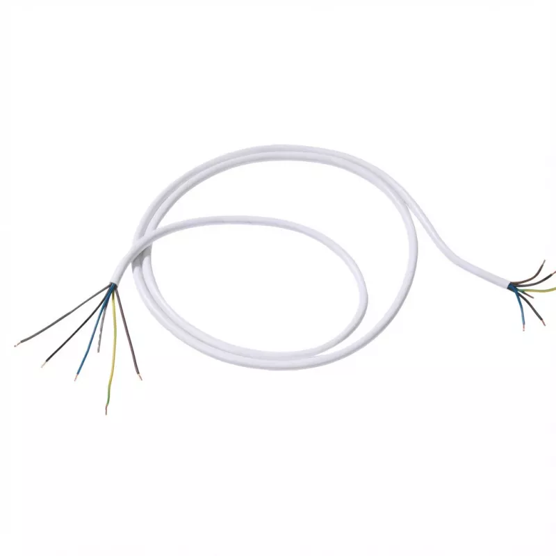 Stromkabel Bachmann 119.280, weiß, 1,5 m, 250 V, 16 A