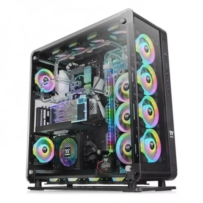 PC-Gehäuse Thermaltake Core P8 TG Full Tower Schwarz