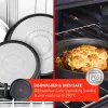 TEFAL Topfset, 4-teilig | L7649453 Ingenio Ultimate | 16/18/20 cm | Aluminium | Schwarz