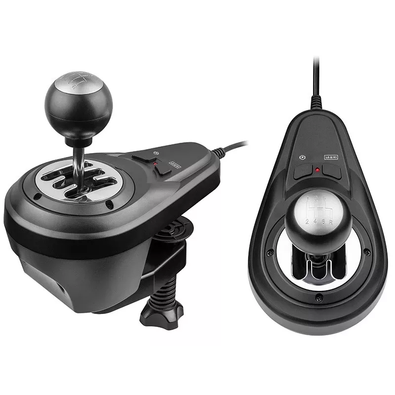 Manueller Gangschalthebel TRACER TRAJOY47345 — kabelgebundener 6-in-1-Simracer-Controller, 1,8 m Kabel, schwarz, ergonomischer rutschfester Griff, 270°-Drehung