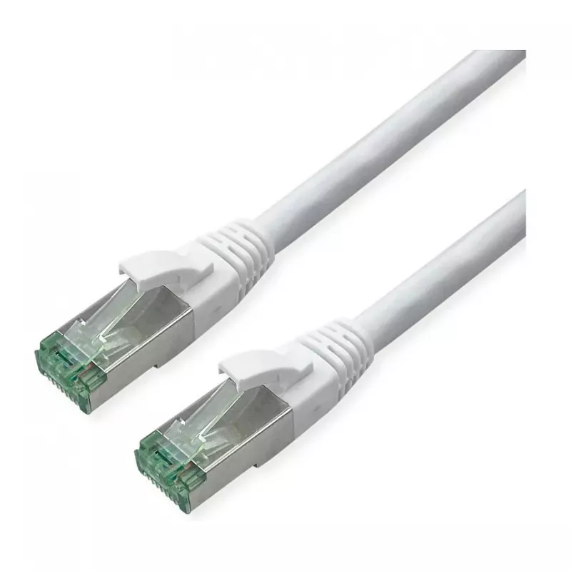ROLINE RM Patchkabel Kat.6A S/FTP (PiMF), weiß, 2 m