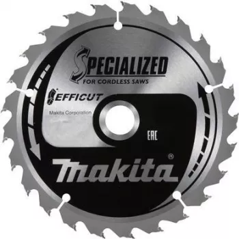 Makita Specialized EFFICUT - Kreissägeblatt - für Holz, Metall - 216 mm - 45 Zähne - für Makita LS002GZ01, XGT LS002GZ01 (E-06987)