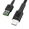 Lightning-auf-USB-A-Kabel Grün Cell KABGC12, 2 m, Lightning – USB A, Schwarz