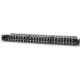 Intellinet Patch Panel, Cat5e, FTP, 48-Port, 1U, geschirmt, 90° Top-Entry Punch-Down Blöcke, Schwarz