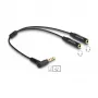 DeLOCK Audiokabel 0,25 m 3,5 mm 2 x 3,5 mm Schwarz