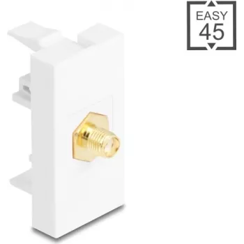 Adapter DELOCK SMA-Buchse auf SMA-Buchse — Modell 90914, weiß